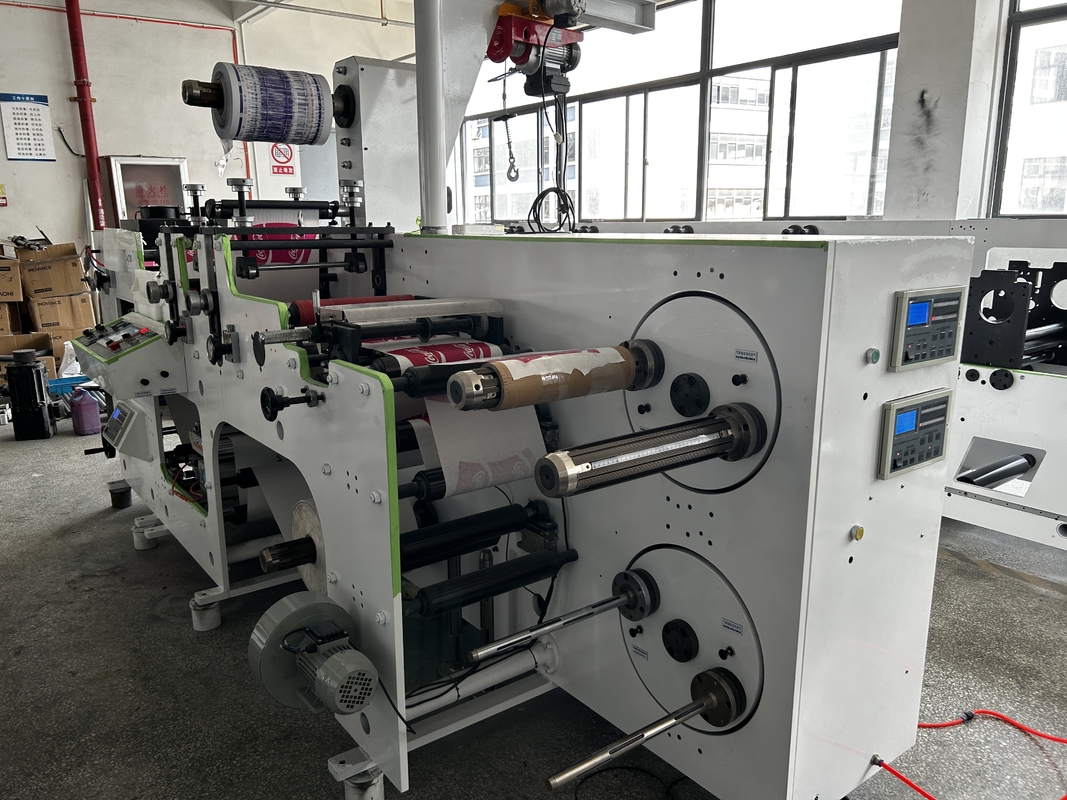 Halb automatische 2 Farbe-Flexo-Etikettendruckmaschine 320mm 80m/Minute